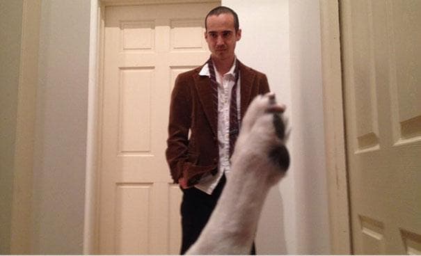 GALLERY – Guy Reenacts Iconic Movie Scenes With His Boss’s Dog