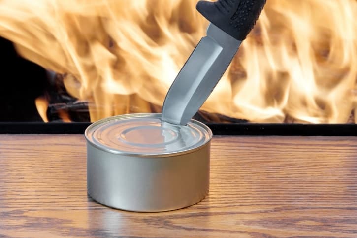 VIDEO: How To Open Canned Food Without a Tin Opener