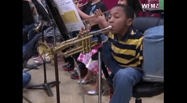 Video: “Keep On Trying” – Jahmir Wallace Has No Arms But Still Masters The Trumpet