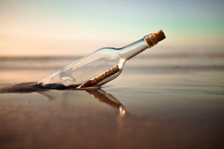 Message In A Bottle – Check Out The Note That Washed Ashore in Dublin This Week