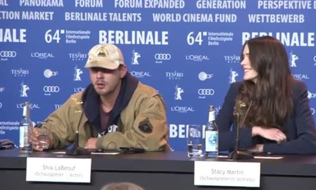 VIDEO: Shia LaBeouf Walks Out of Press Conference for Nymphomaniac