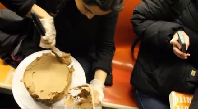WATCH: Let Them Eat Cake – Woman Serves Dessert On A New York Subway