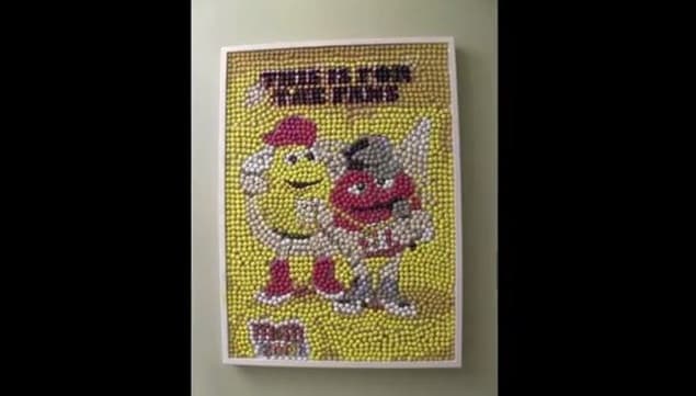 VIDEO: Dublin Artist Makes Mosaic Made Out of 50,000 M&M’s