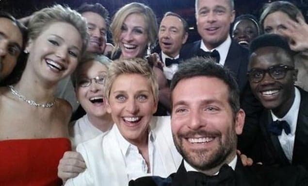 Ellen’s Record-Breaking Selfie Gets The Simpsons Treatment