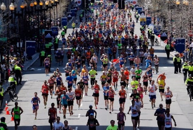 Pic Of The Day: Image Of Runner Being Carried Across The Finish Line Of The Boston Marathon Will Floor You Pic Of The Day: Image Of Runner Being Carried Across The Finish Line Of The Boston Marathon Will Floor You