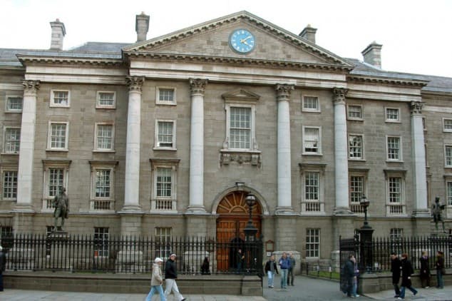PICTURE: Man Arrested After Ramming Car Through Trinity College Gates