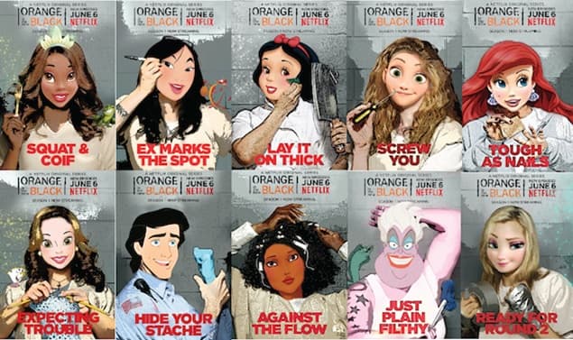 GALLERY: Artist Recreates Disney Characters As Orange Is The New Black Stars