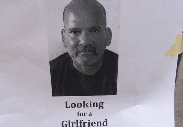 PICTURE: This Man Really, Really Wants a Girlfriend