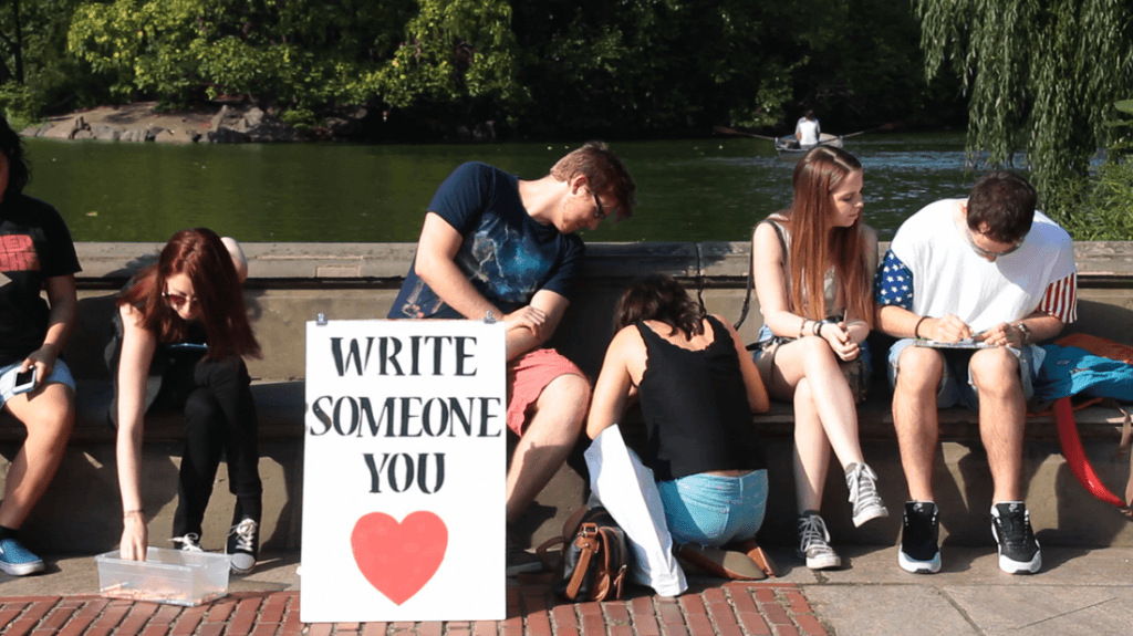 VIDEO: Forget Emails & Texts, This Guy Is Bringing It Back To Basics