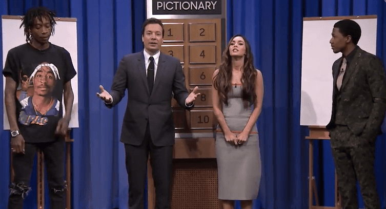 WATCH: Megan Fox And Nick Cannon Beat Wiz Khalifa And Jimmy Fallon At A Game Of Pictionary
