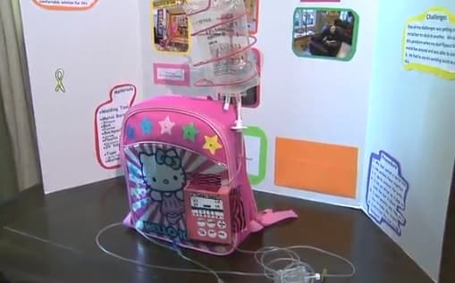 11-Year-Old Invents “Chemo Backpack” To Help Children Fighting Cancer