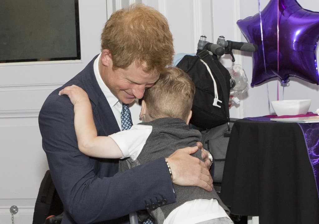 VIDEO: Prince Harry Gets a Very Special Hug from a Brave Little Boy