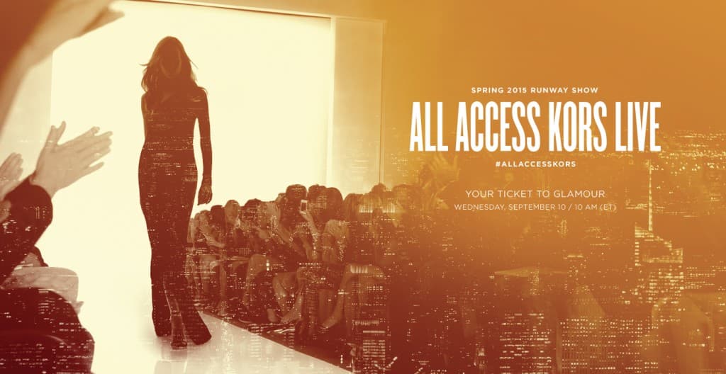 Access All Areas – See NY Fashion Week with Michael Kors