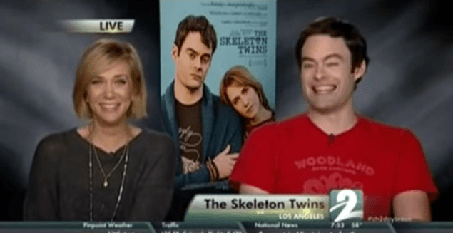 Epic Fail: TV Reporter Messes Up Live Kristen Wiig Interview