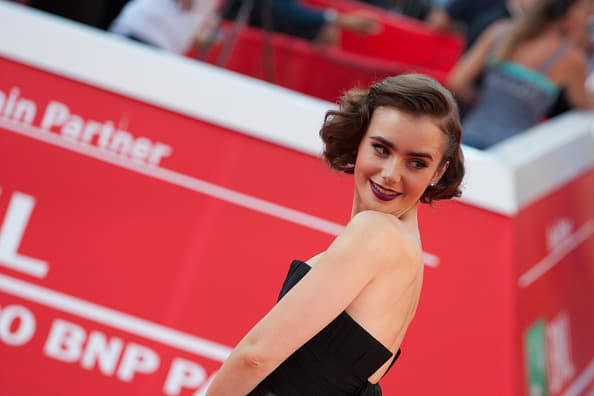 Her Look of the Day – Lily Collins in Elie Saab