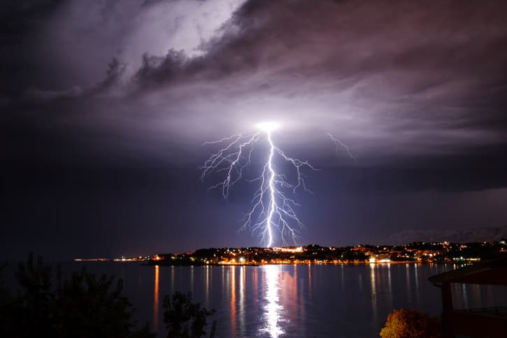 PICTURE: Check Out The Fork Lightning That Hit Co Kilkenny Last Night