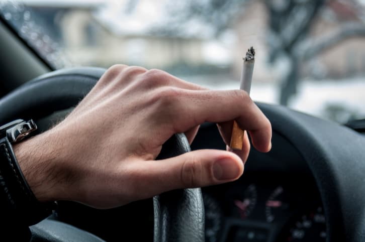 Smoking Driver Ran Over His Own Head in Freak Accident