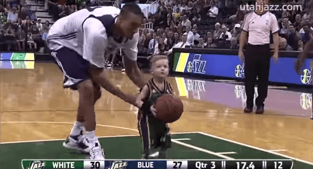 WATCH: 5-Year Old Joins A Utah Basketball Team – Makes Most Adorable Slam Dunk Ever