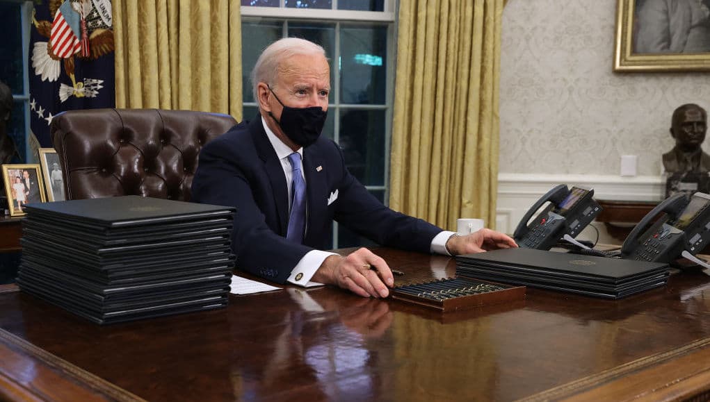 Joe Biden begins presidency with 15 executive orders, some reversing Trump policies