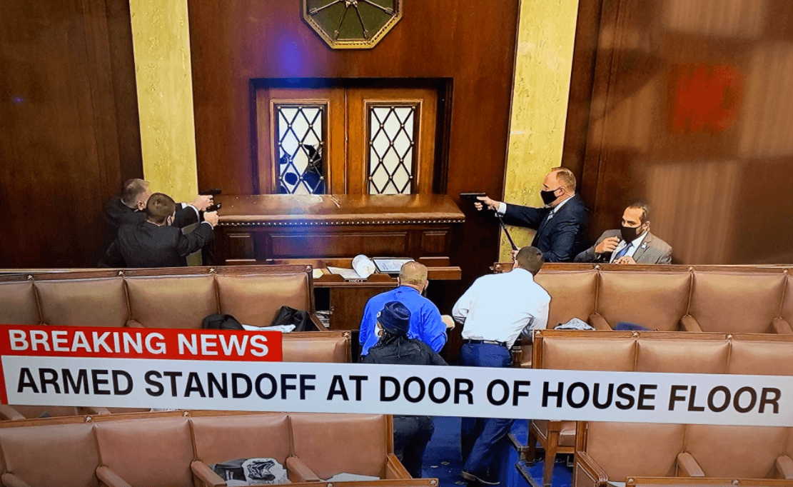 Thousands of protesters have broken into US government building Capitol Hill
