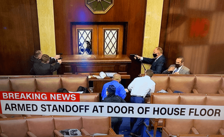 Thousands of protesters have broken into US government building Capitol Hill