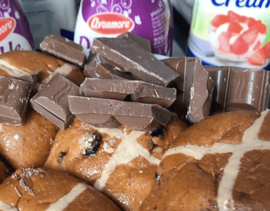 This delicious Hot Cross Bun and Butter Pudding recipe is the perfect dessert for your Easter dinner This delicious Hot Cross Bun and Butter Pudding recipe is the perfect dessert for your Easter dinner
