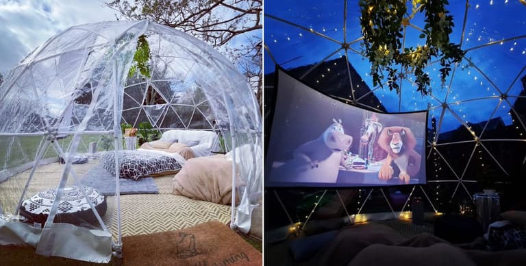 You can now have an igloo movie night experience in your own back garden