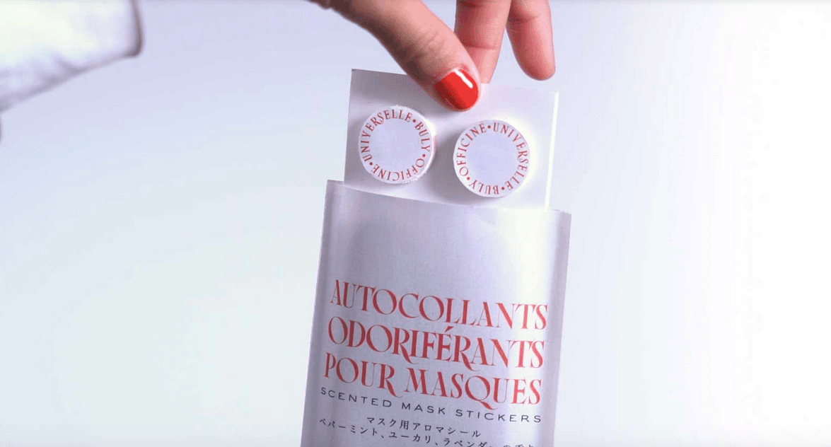 You can now buy scented stickers designed for your face mask – for a fresh smell