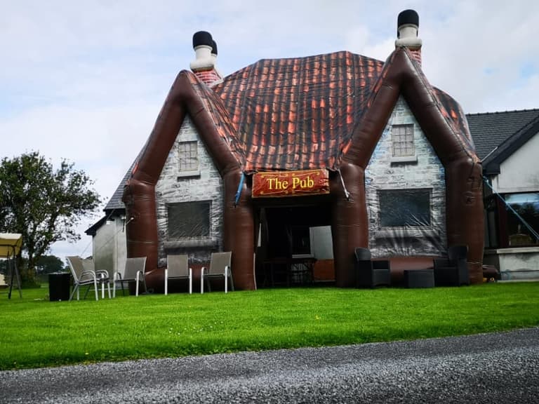 You can now get a life-size inflatable pub for your back garden You can now get a life-size inflatable pub for your back garden