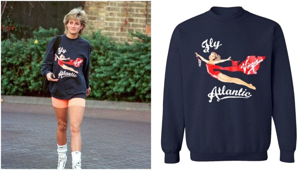 You can now get replicas of Princess Diana’s iconic sweatshirts for less than €30