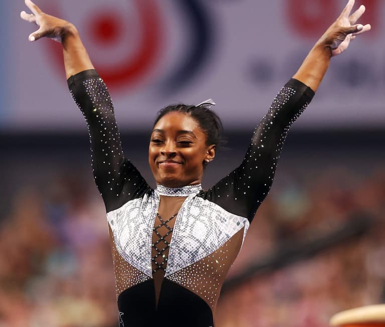 Simone Biles wore GOAT leotard to “hit back at the haters” Simone Biles wore GOAT leotard to “hit back at the haters”
