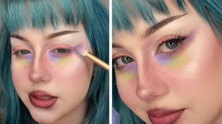 Colourful eye bags are trending – and they’re actually kind of stunning Colourful eye bags are trending – and they’re actually kind of stunning