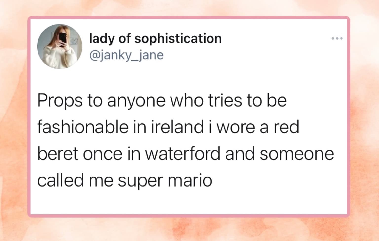 People have been sharing their “fashion” experiences in Ireland and it’s incredible