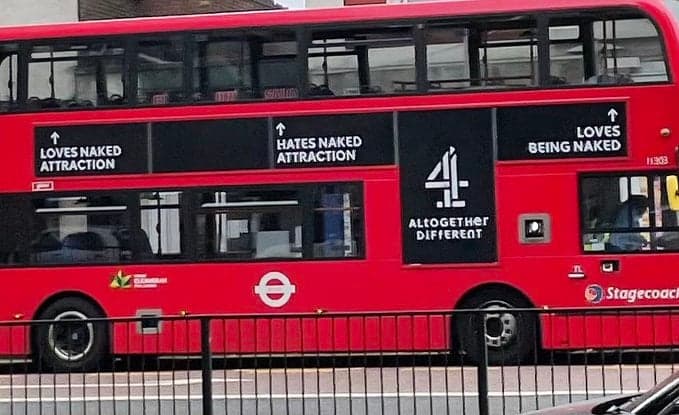 “Creepy” Naked Attraction ad removed from London buses “Creepy” Naked Attraction ad removed from London buses