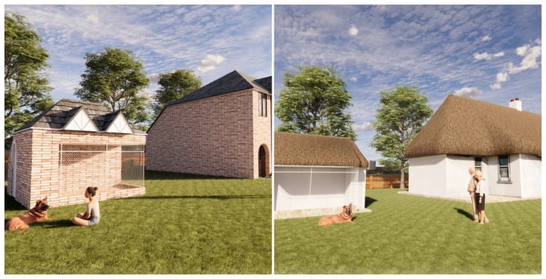 You can now get a bespoke house for your dog made to look exactly like your own home You can now get a bespoke house for your dog made to look exactly like your own home