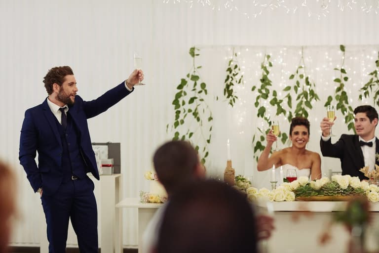 Best man ordered to leave wedding by bride after risky joke backfires Best man ordered to leave wedding by bride after risky joke backfires