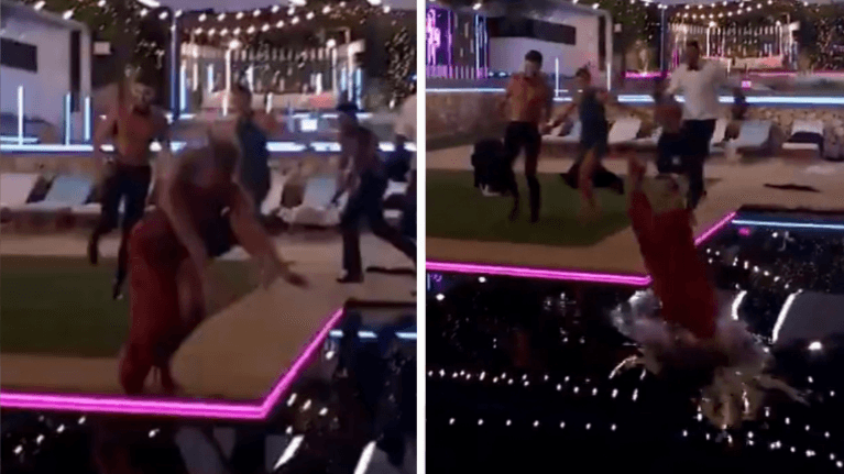 Love Island fans can’t get over this clip of Faye diving into the pool Love Island fans can’t get over this clip of Faye diving into the pool