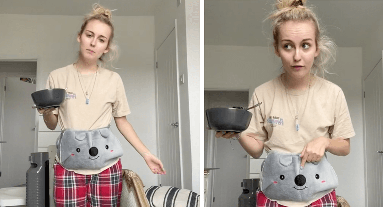 This hot water bottle pouch is perfect for menstrual cramps