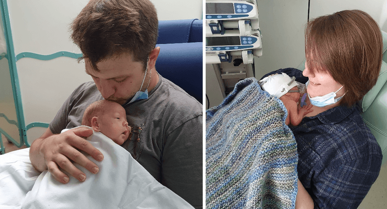 Tiny baby born at 2lb 6oz hailed a “little fighter” as he survives against all odds Tiny baby born at 2lb 6oz hailed a “little fighter” as he survives against all odds