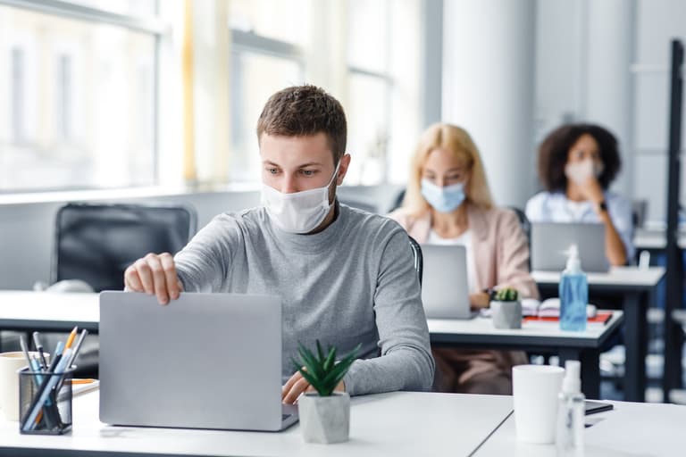 Irish employers urged to consider reintroducing mask wearing and working from home Irish employers urged to consider reintroducing mask wearing and working from home