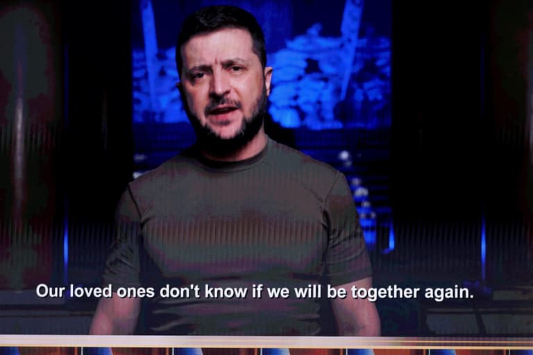 WATCH: President Zelensky shares powerful message at Grammy Awards WATCH: President Zelensky shares powerful message at Grammy Awards
