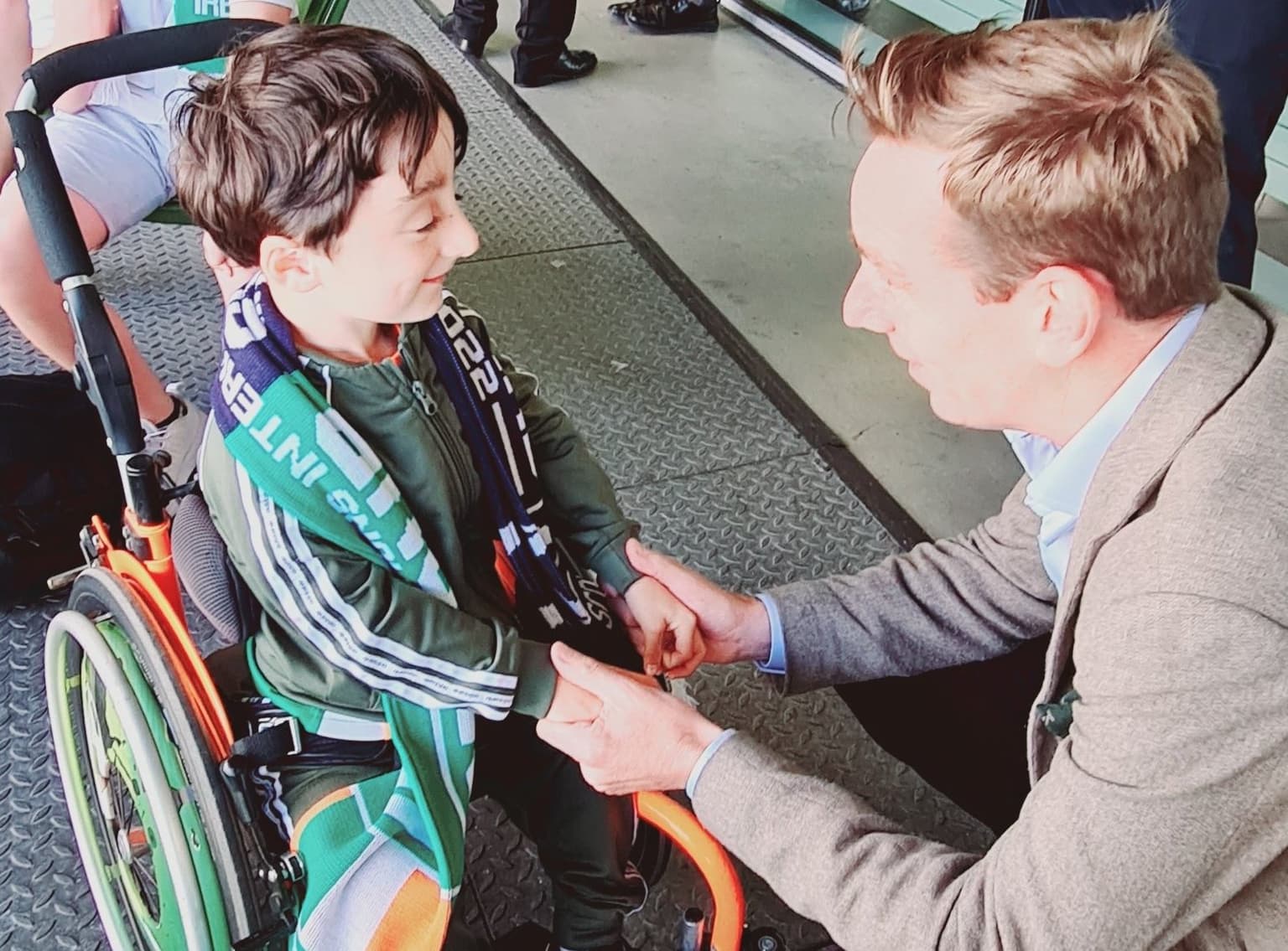 Ryan Tubridy and Adam King finally get to share a hug