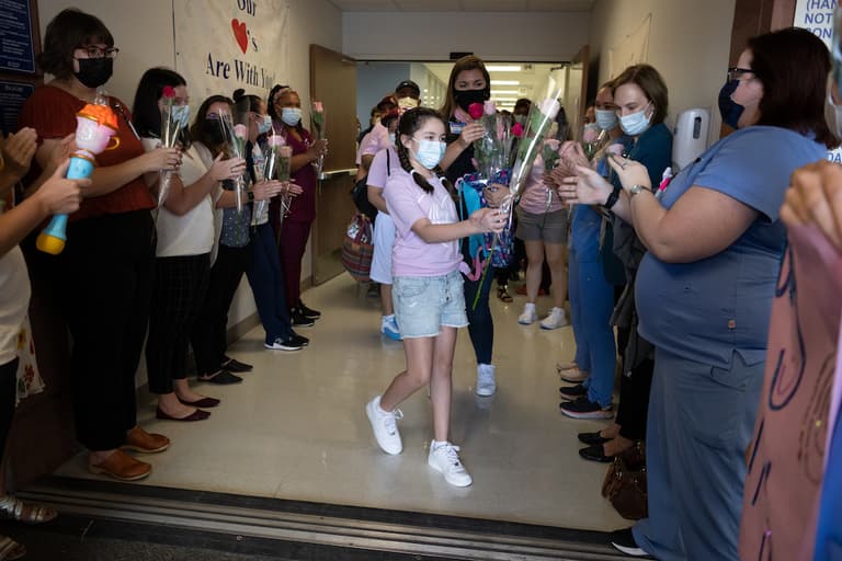 10-year-old Uvalde shooting survivor finally leaves hospital after two months