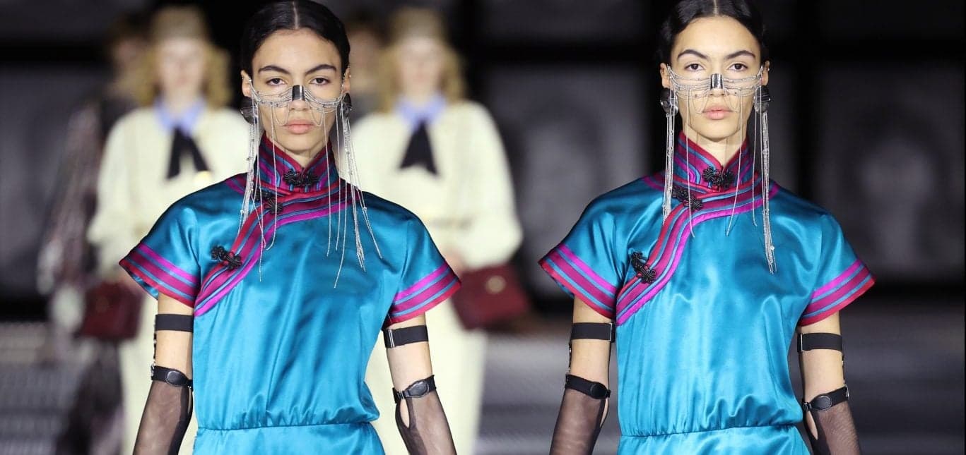 Irish twins featured by Gucci during Milan Fashion Week