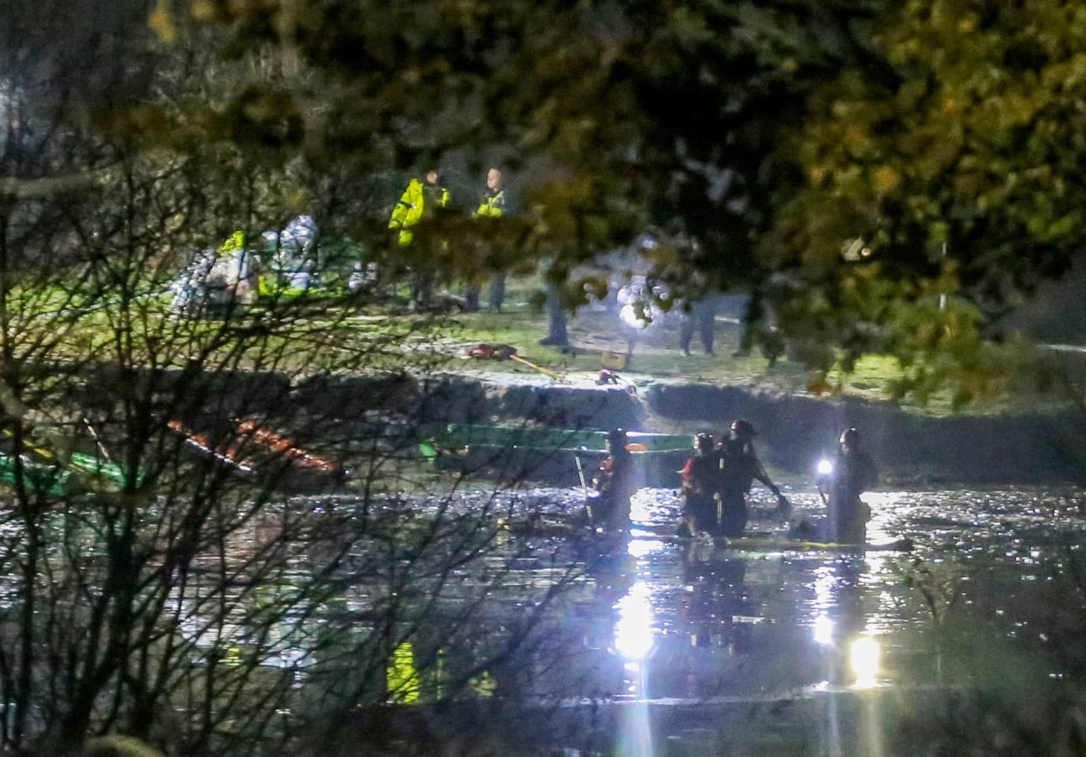 Three children die after falling through ice while playing on Solihull frozen lake