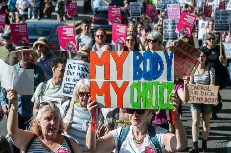 A woman sentenced to 28 months in jail for having an abortion