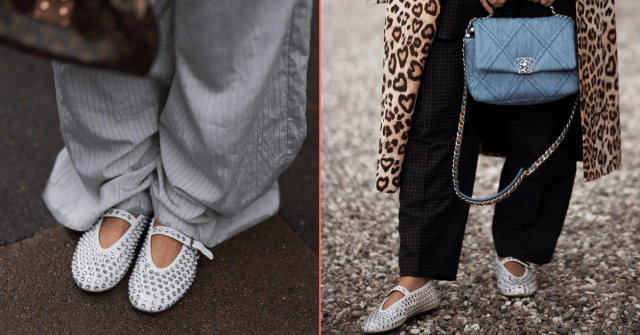 Looking for dupes of Alaïa’s Strass studded ballet pump? We’ve got you