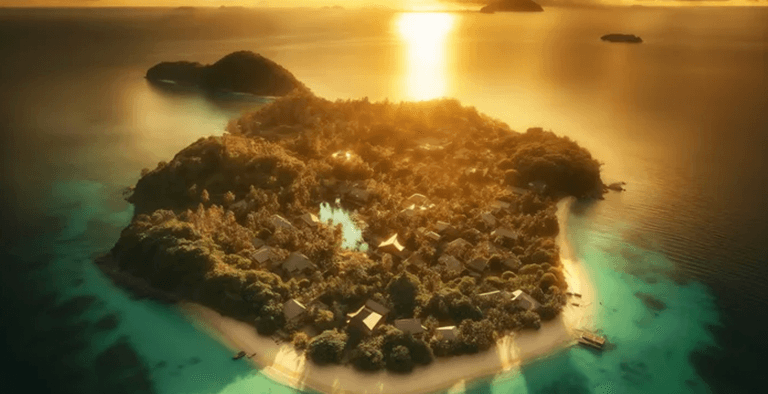 Four friends buy deserted island for €58k and transform it into paradise worth €12.8m Four friends buy deserted island for €58k and transform it into paradise worth €12.8m