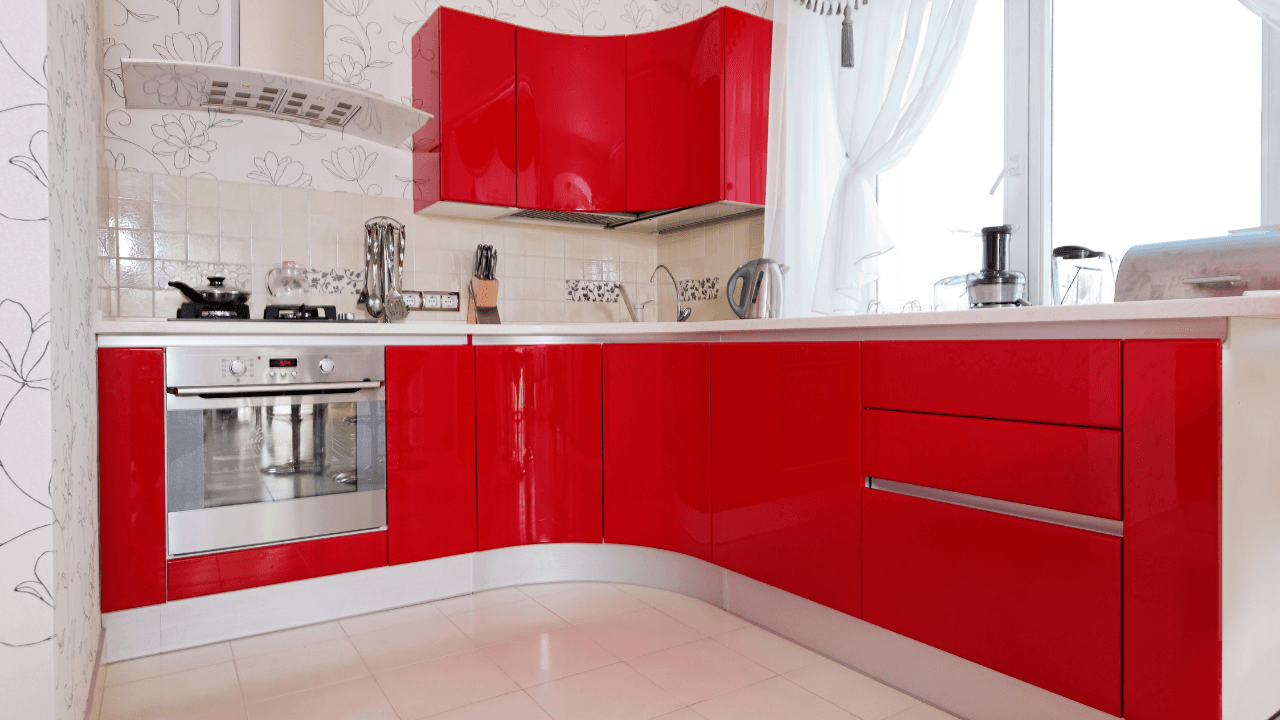 What is the unexpected red theory in interior design?