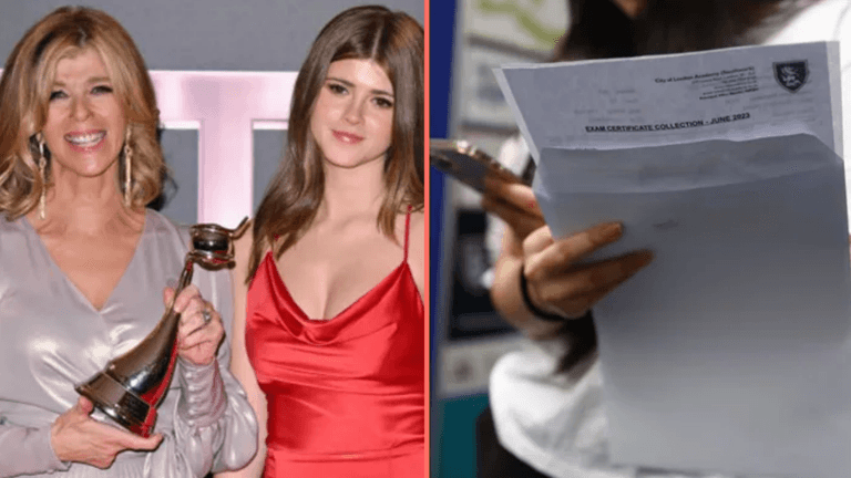 Kate Garraway’s daughter opens A Level results at dad Derek’s grave on his birthday